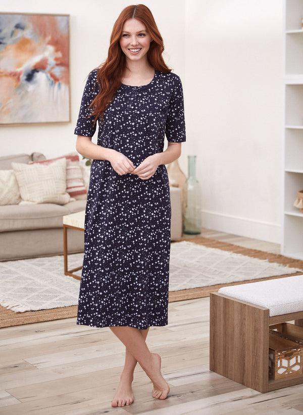 laura Star Print Nightgown