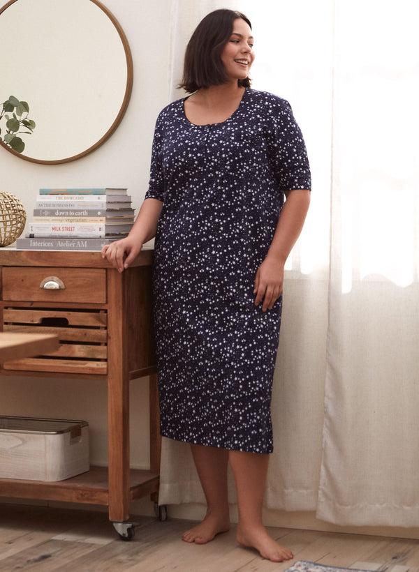 laura Star Print Nightgown