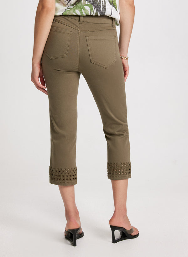 Laura Straight Leg Denim Capris