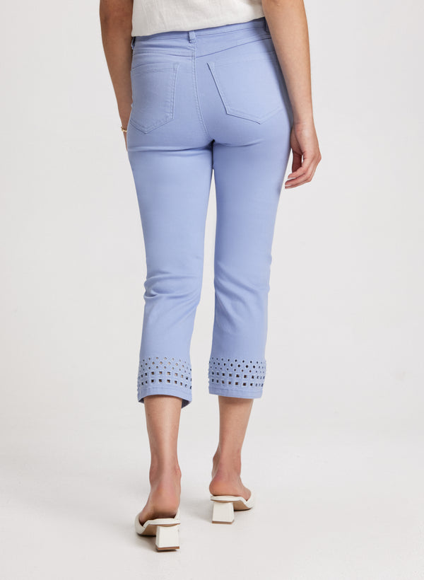 Laura Straight Leg Denim Capris