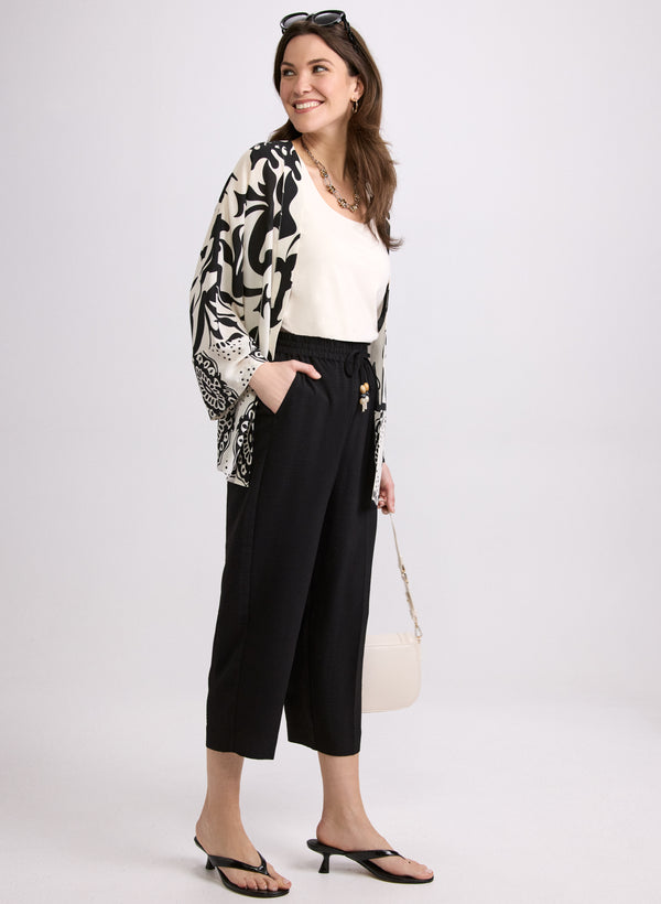 Laura Straight-Leg Drawstring Capris