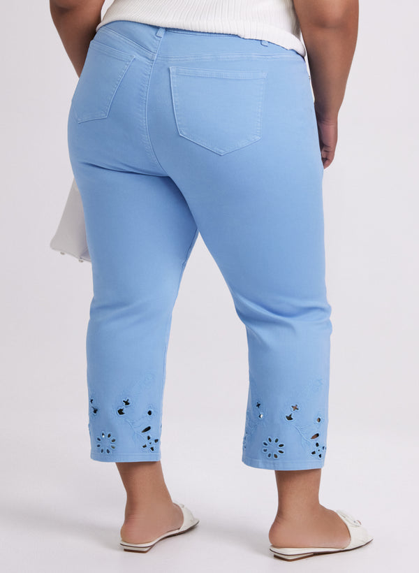 Laura Straight-Leg Jean Capris