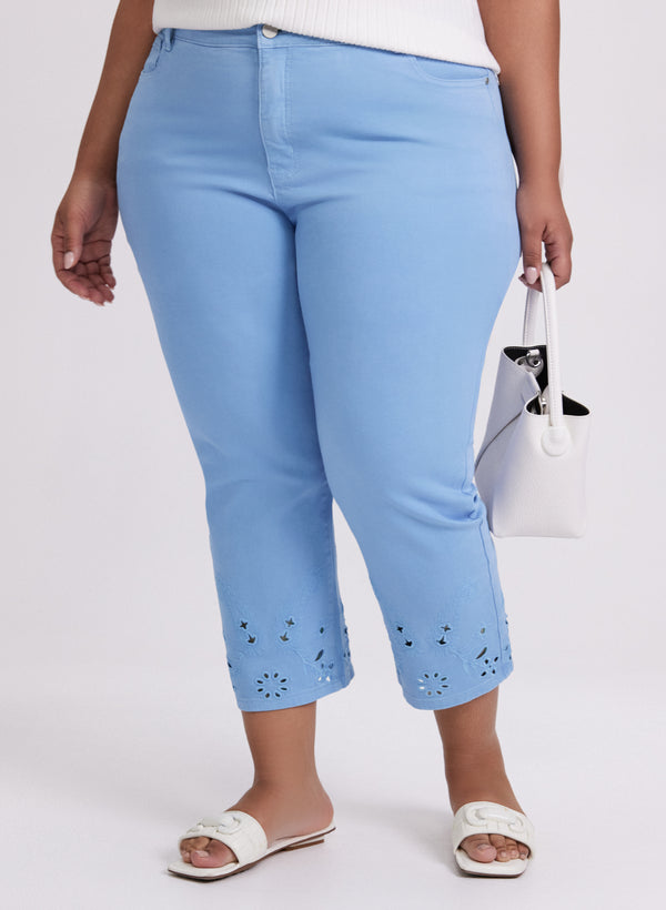 laura Straight-Leg Jean Capris
