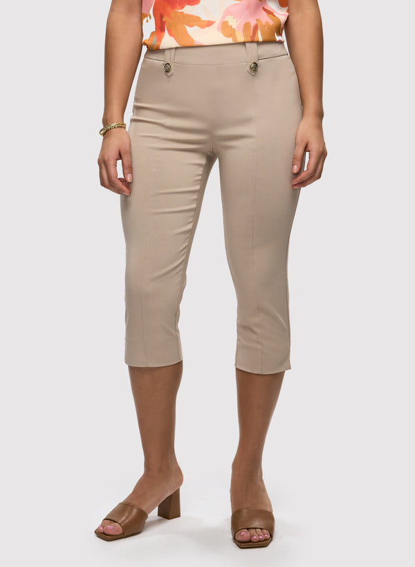 laura Straight Leg Pull-On Capris