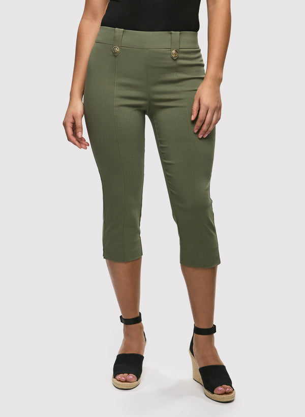 laura Straight Leg Pull-On Capris