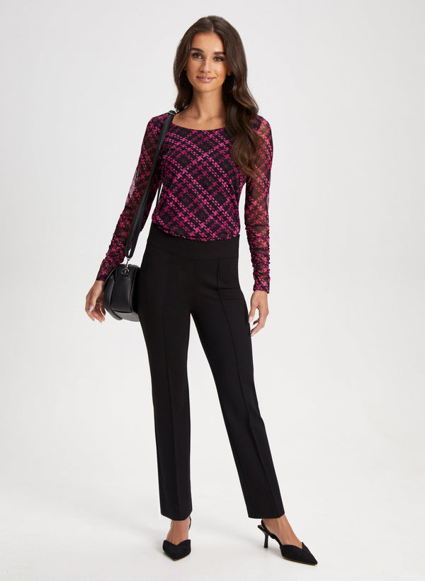 Laura Straight Leg Pull-On Pants