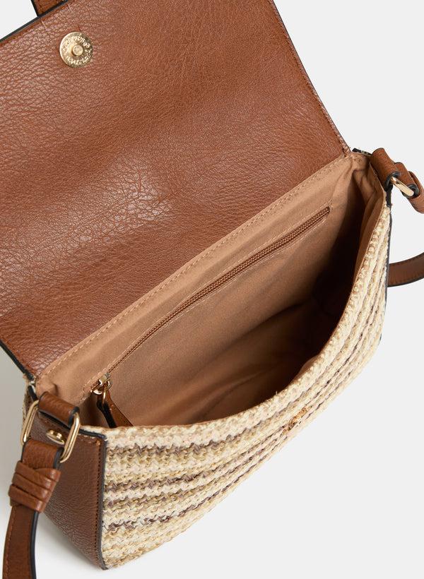 Laura Straw Crossbody Bag