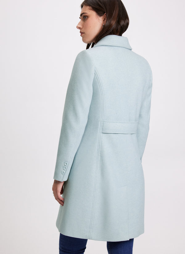 Laura Stretch Wool-Blend Coat