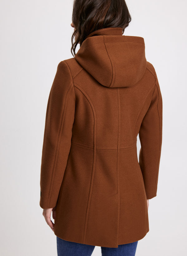 Laura Stretch Wool-Blend Coat