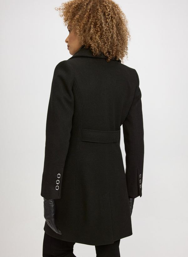 Laura Stretch Wool-Blend Coat