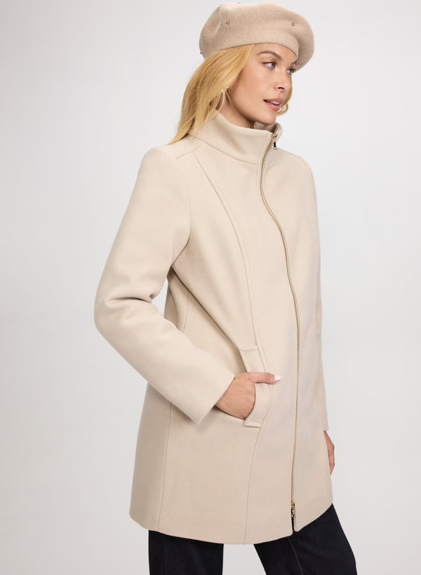 Laura Stretch Wool Blend Coat