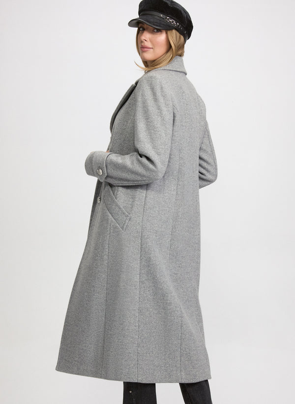Laura Stretch Wool-Blend Coat