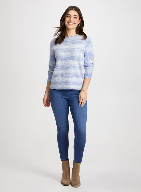 Laura Stripe Gradient Motif Sweater