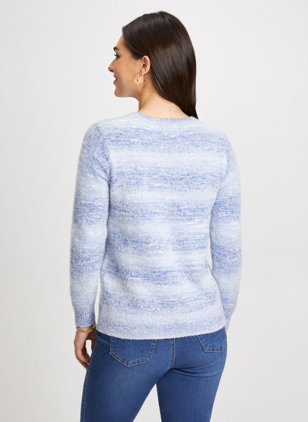 Laura Stripe Gradient Motif Sweater