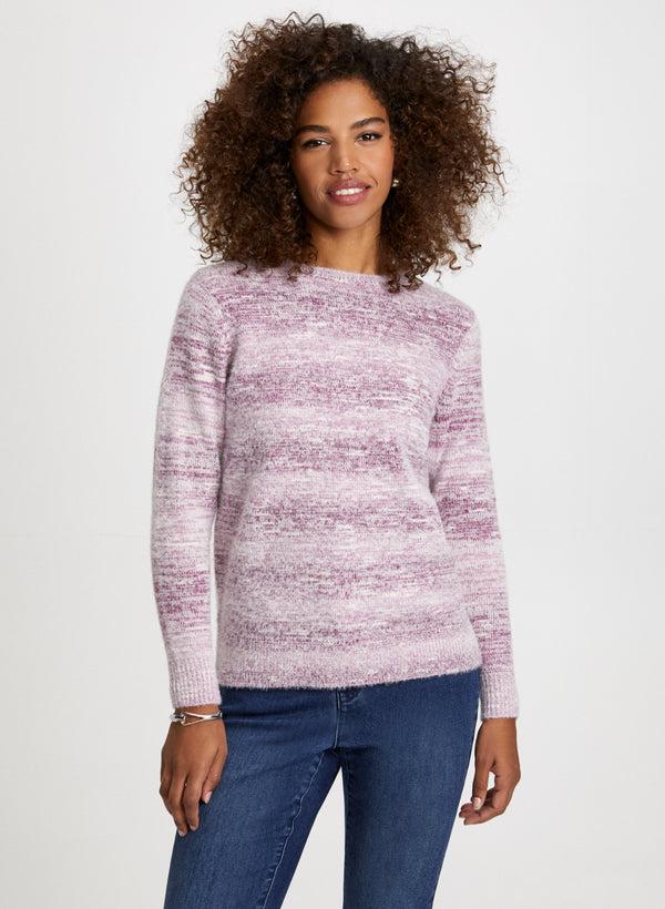 laura Stripe Gradient Motif Sweater