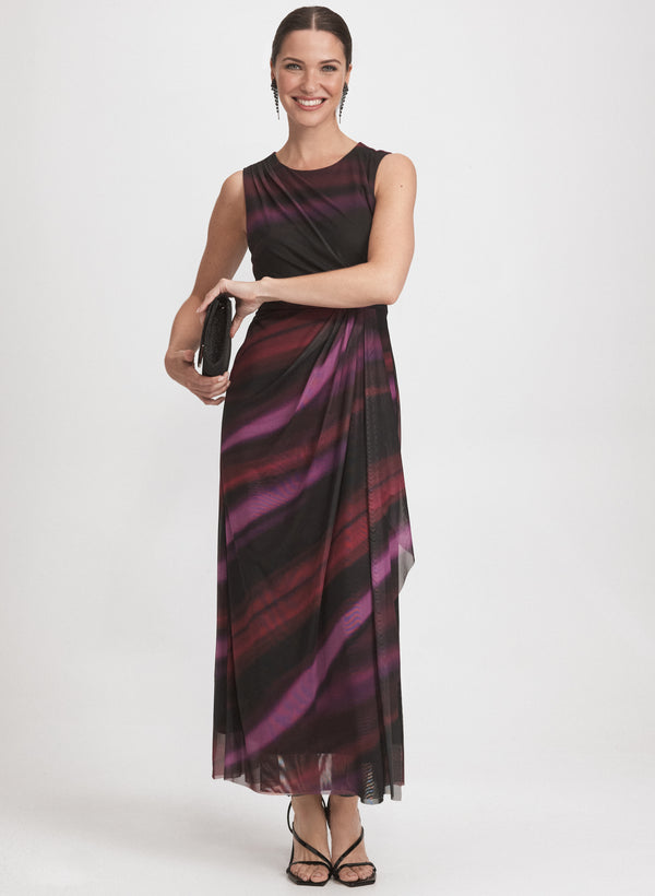 Laura Stripe Mesh Dress