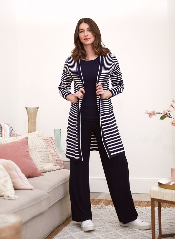 Laura Stripe Print Cardigan