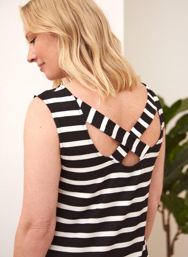 Laura Stripe Print Dress