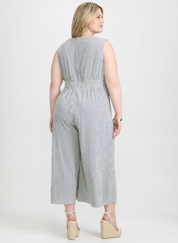 Laura Stripe Print Jumpsuit