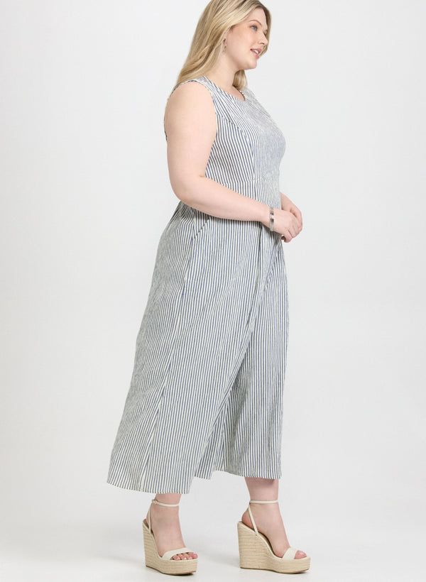 Laura Stripe Print Jumpsuit