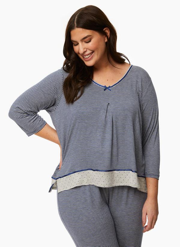 Laura Stripe Print Pyjama Set