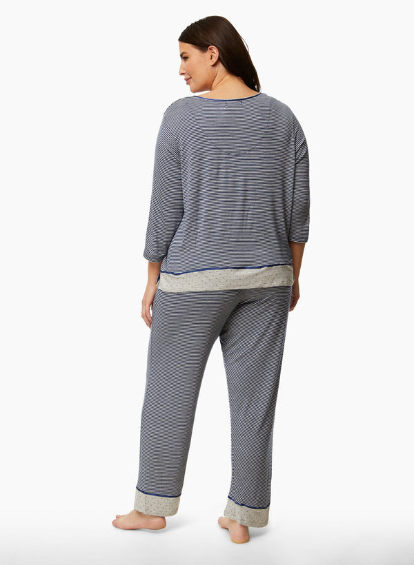 Laura Stripe Print Pyjama Set