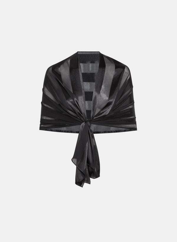 laura Stripe Print Shawl