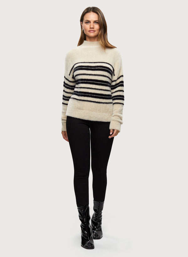 Laura Stripe Print Sweater