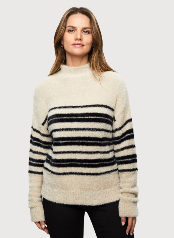 laura Stripe Print Sweater