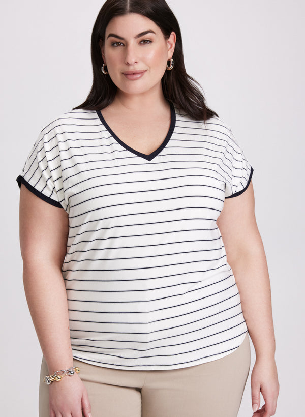 laura Stripe Print T-Shirt