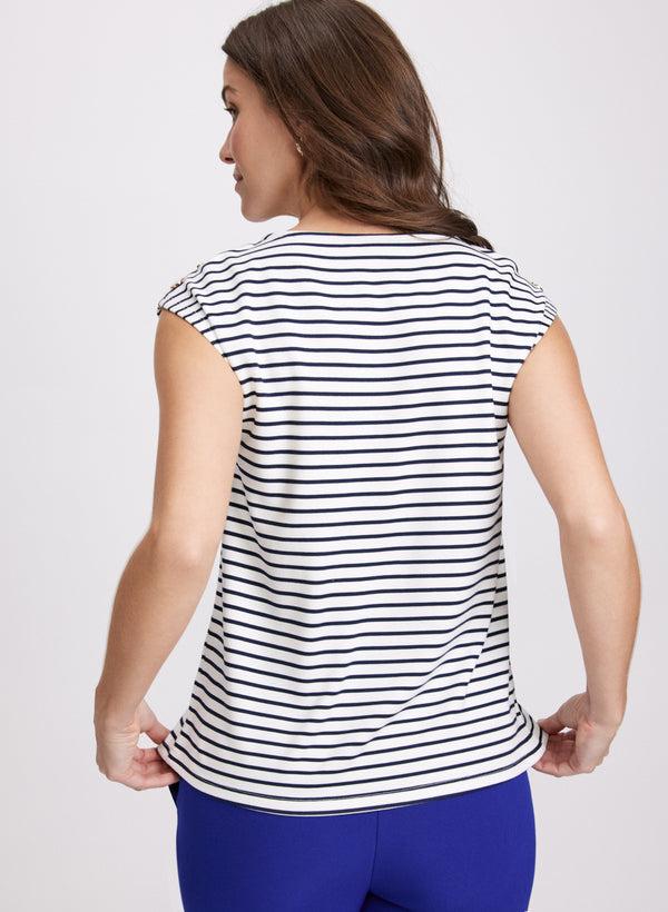 Laura Stripe Print Top