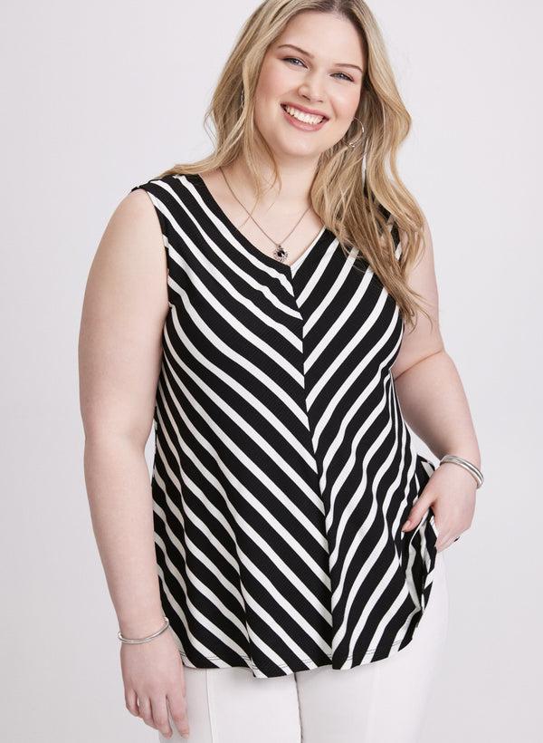 laura Stripe Print Top