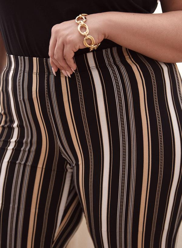 Laura Stripe Print Wide Leg Pants