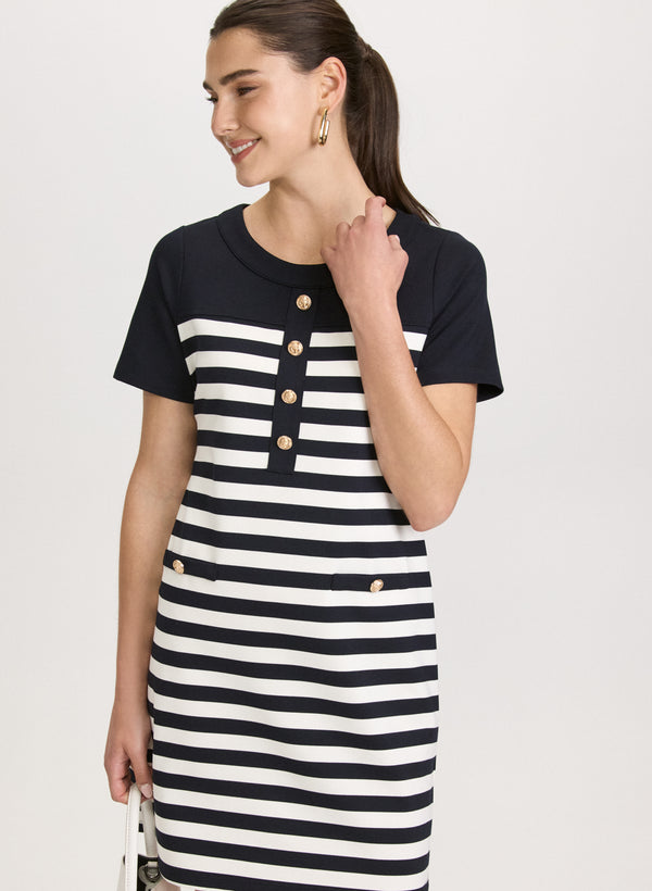 Laura Striped A-Line Dress