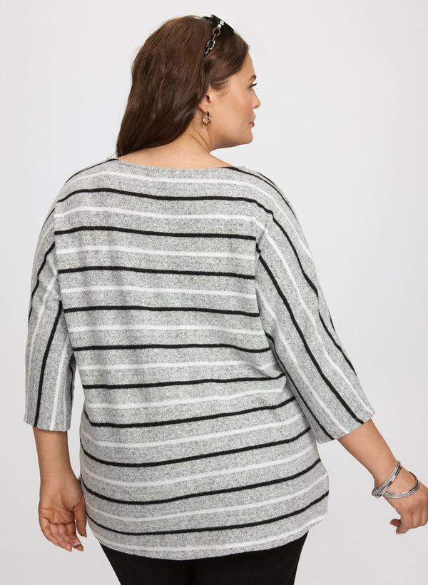 Laura Striped Knit Pullover