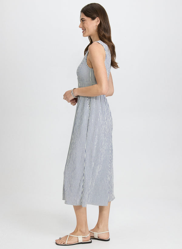 Laura Striped Wide-Leg Jumpsuit