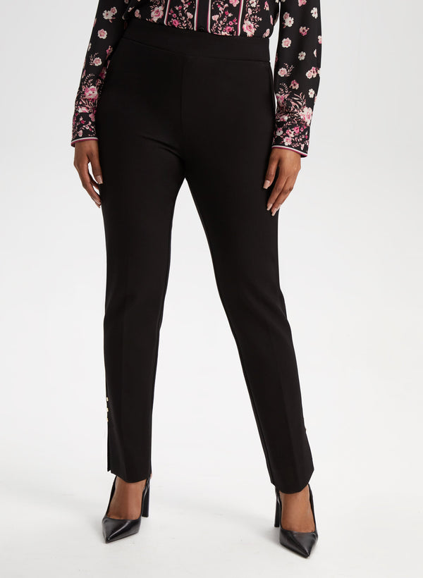 laura Stud Detail Pull-On Pants