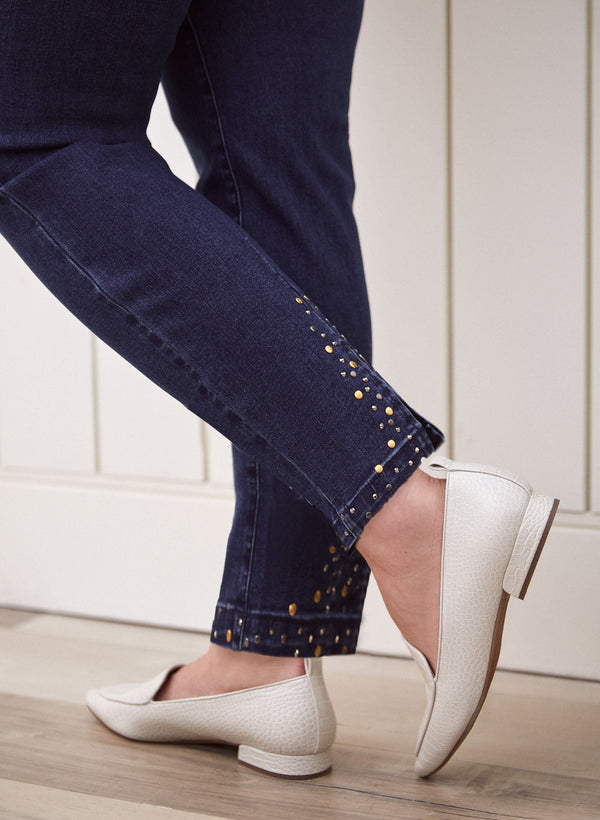 Laura Stud Detail Slim Leg Jeans