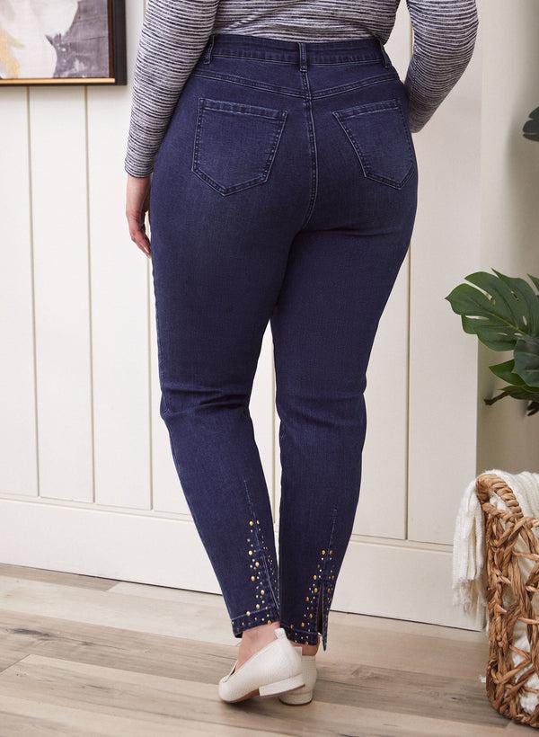 Laura Stud Detail Slim Leg Jeans