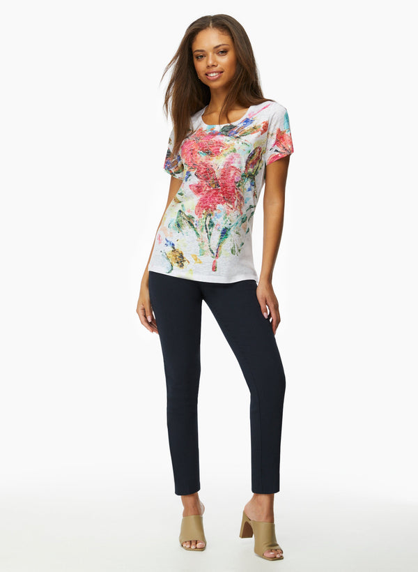 Laura Stud Detail Slim Leg Pants