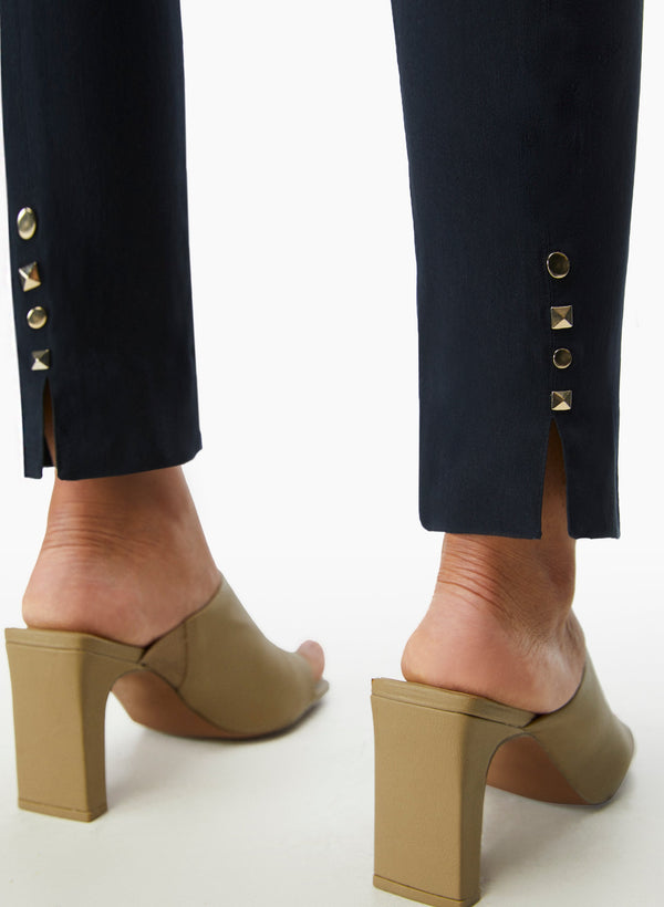 Laura Stud Detail Slim Leg Pants