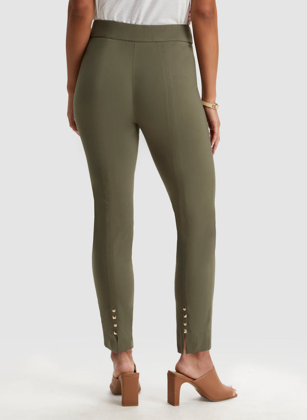 Laura Stud Detail Slim Leg Pants