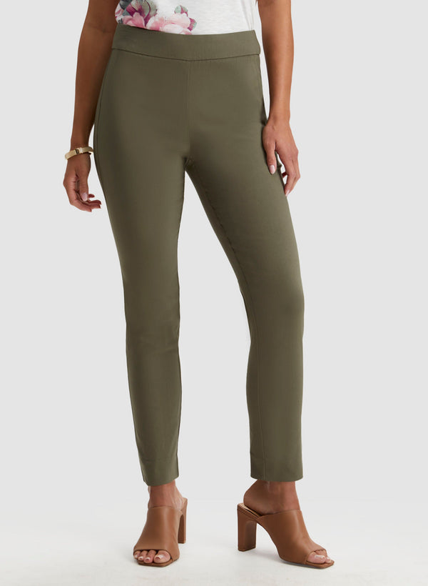 laura Stud Detail Slim Leg Pants