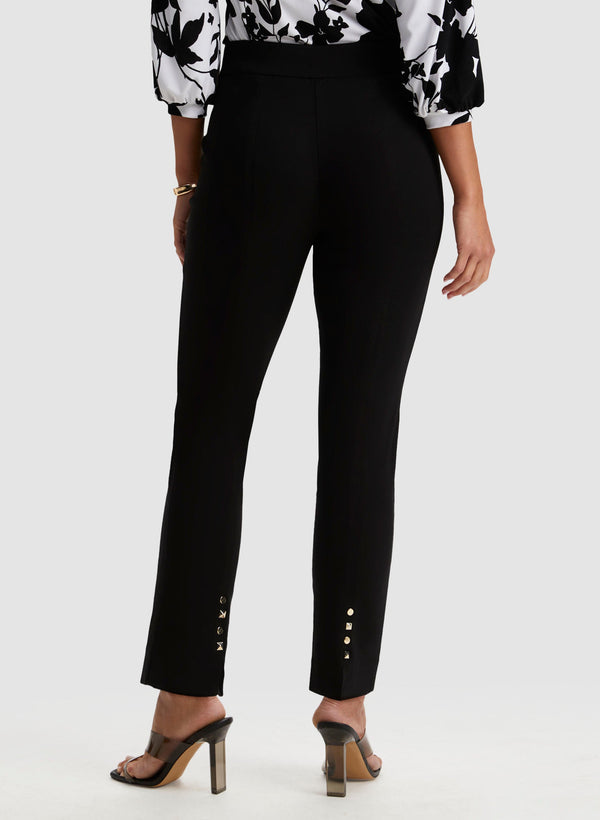 Laura Stud Detail Slim Leg Pants