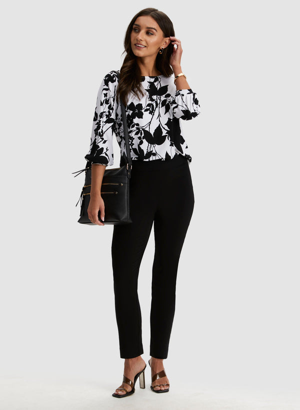 Laura Stud Detail Slim Leg Pants