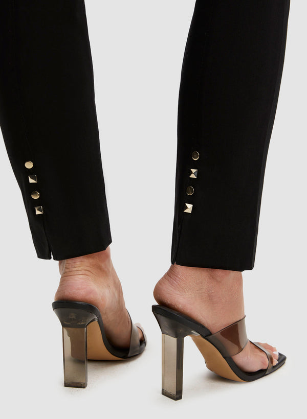 Laura Stud Detail Slim Leg Pants