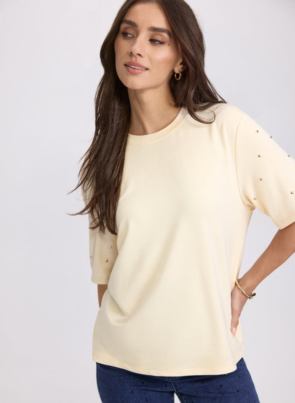 laura Stud Detail T-Shirt