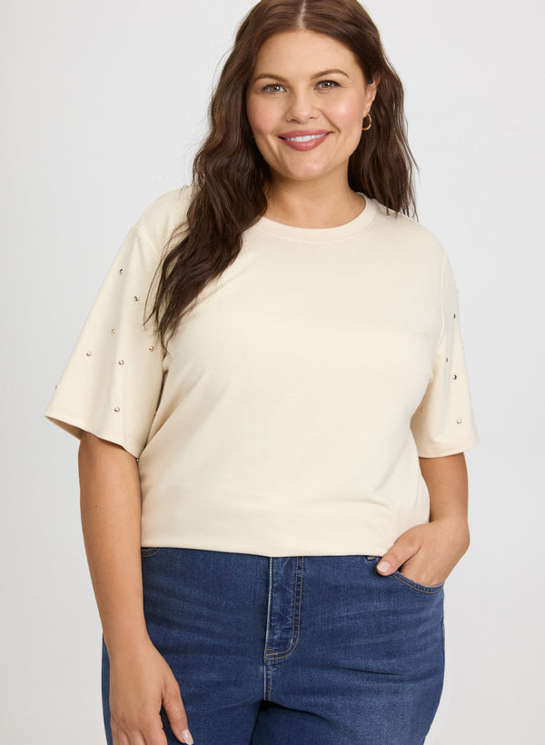 laura Stud Detail T-Shirt