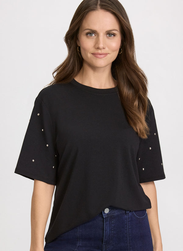 laura Stud Detail T-Shirt