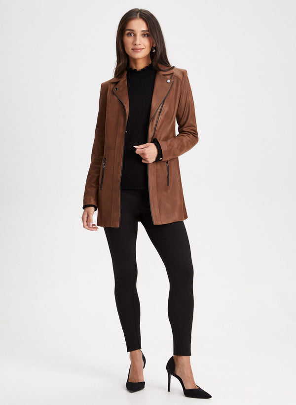 Laura Stud & Slit Hem Leggings